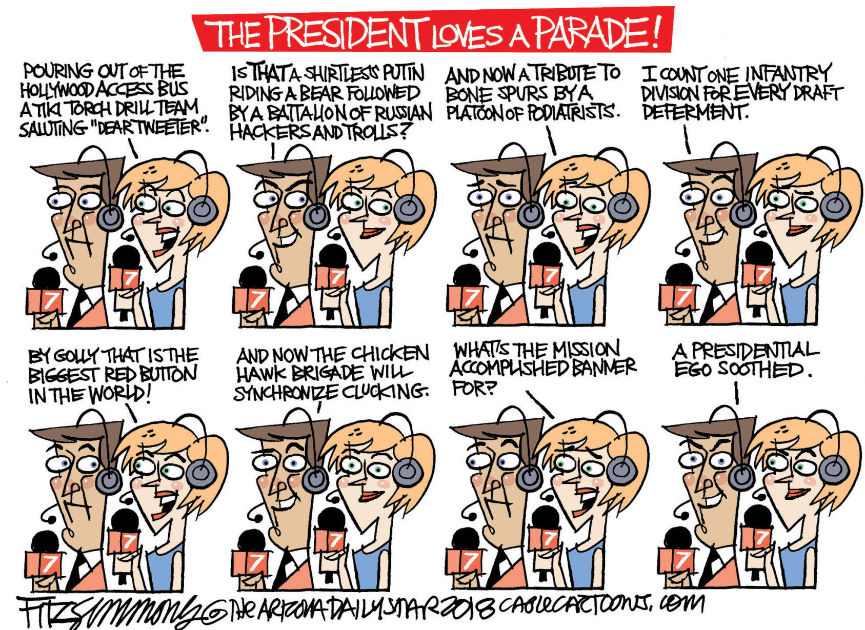 Daily Fitz Cartoon: Parade